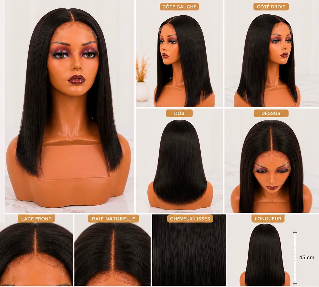 Lao bob 5*5 wig 12