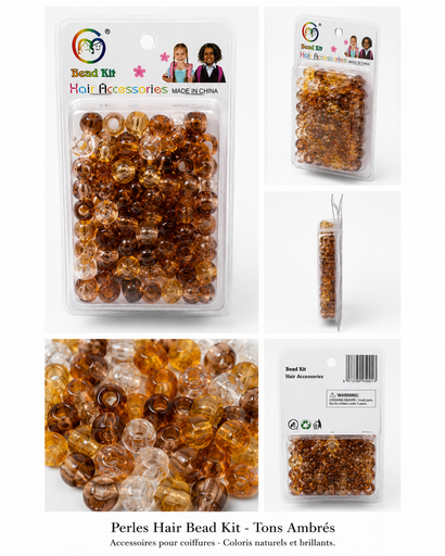 Kits de perles tons ambrés
