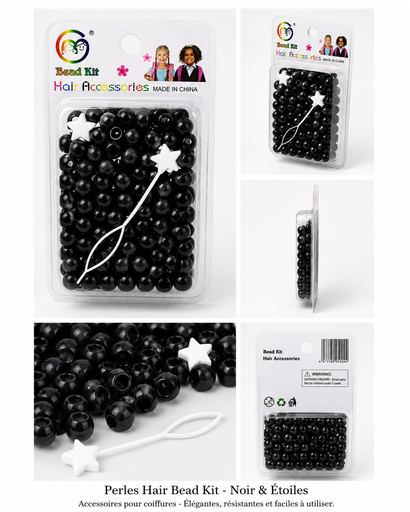Kits de perles noir etoile