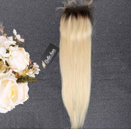 Closure 4*4 lisse blond T18
